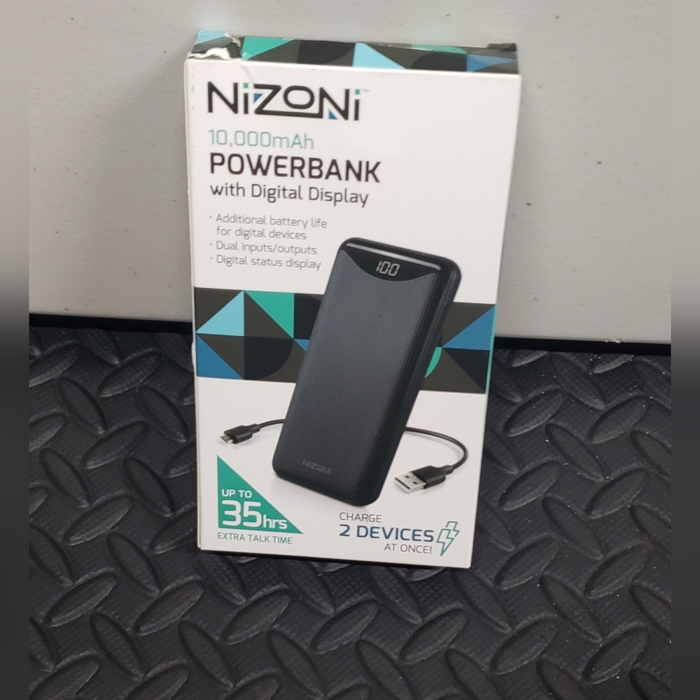 Nizoni Black Powerbank with Digital Display